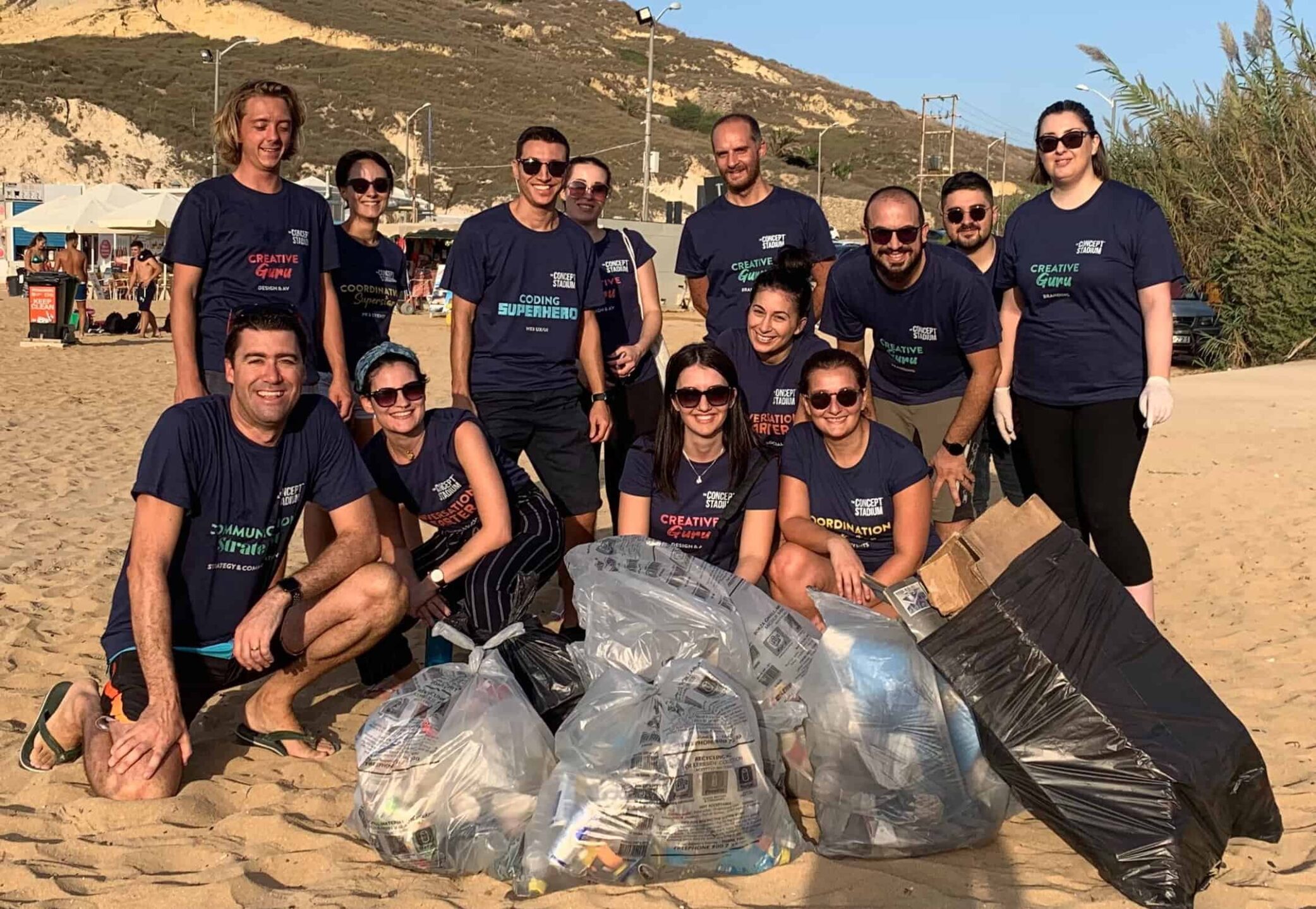 Ġnejna Beach clean up for World Cleanup Day