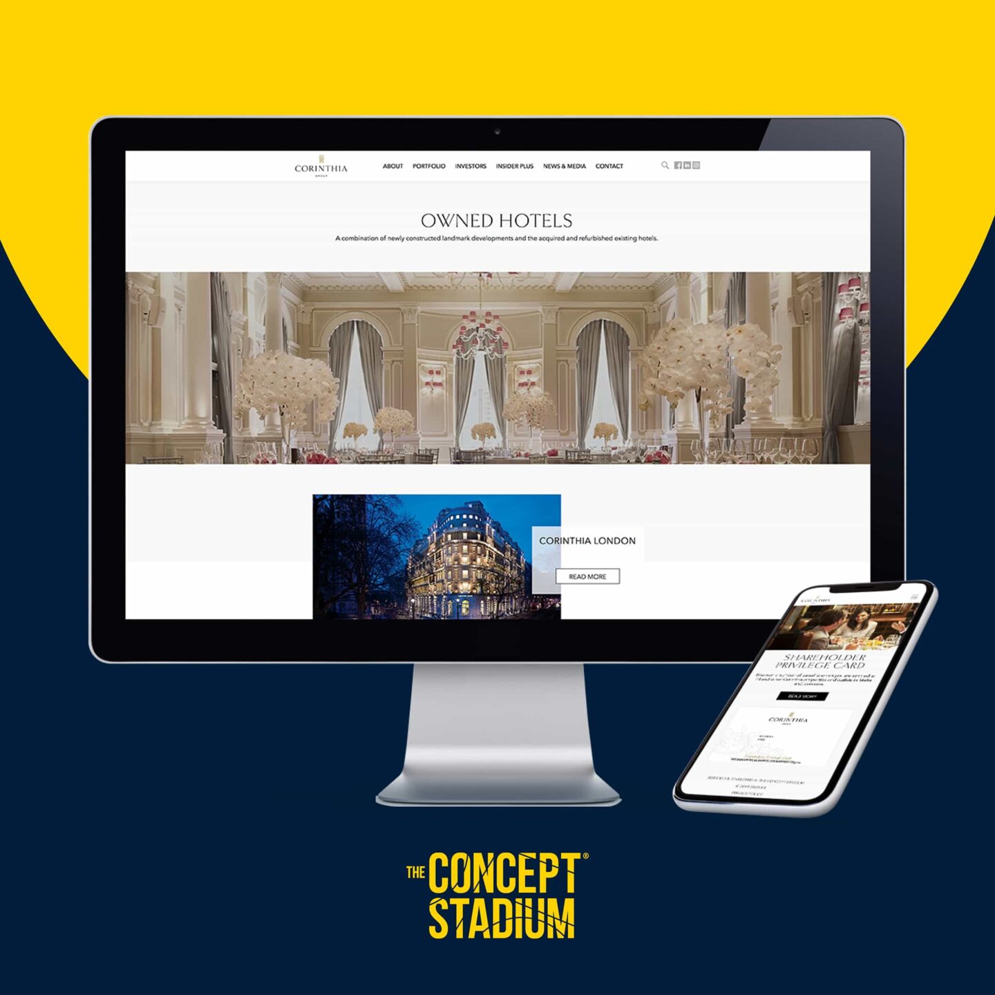 The Concept Stadium launches new website for Corinthia Group