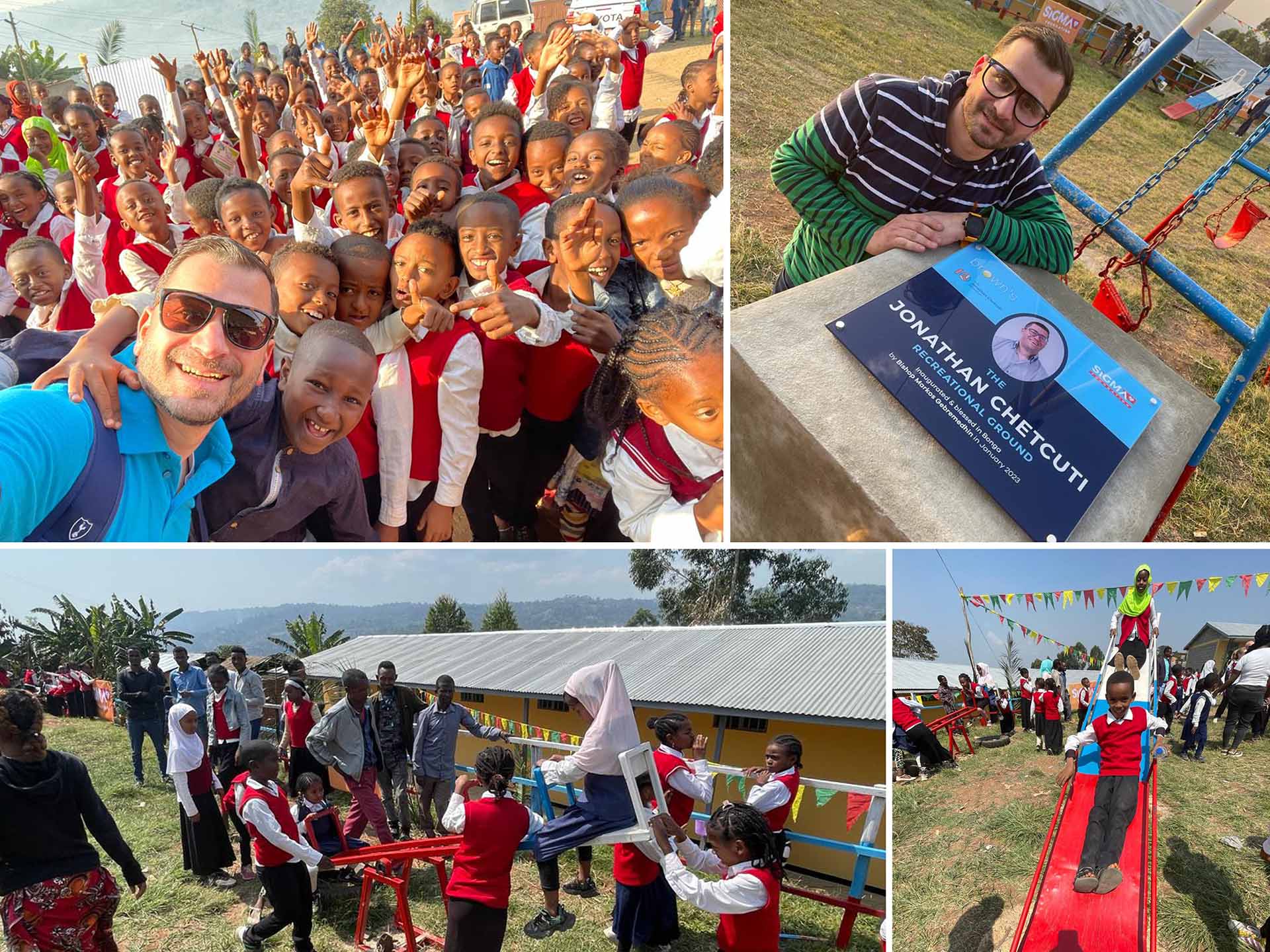 The Jonathan Chetcuti Recreational Ground inaugurated as part of a 3-in-1 school in Bonga, Ethiopia